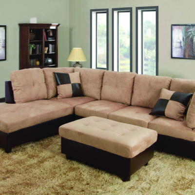 Brooks Furniture - IF-9420 IF-9421 Sectional Sofa Set & Ottoman